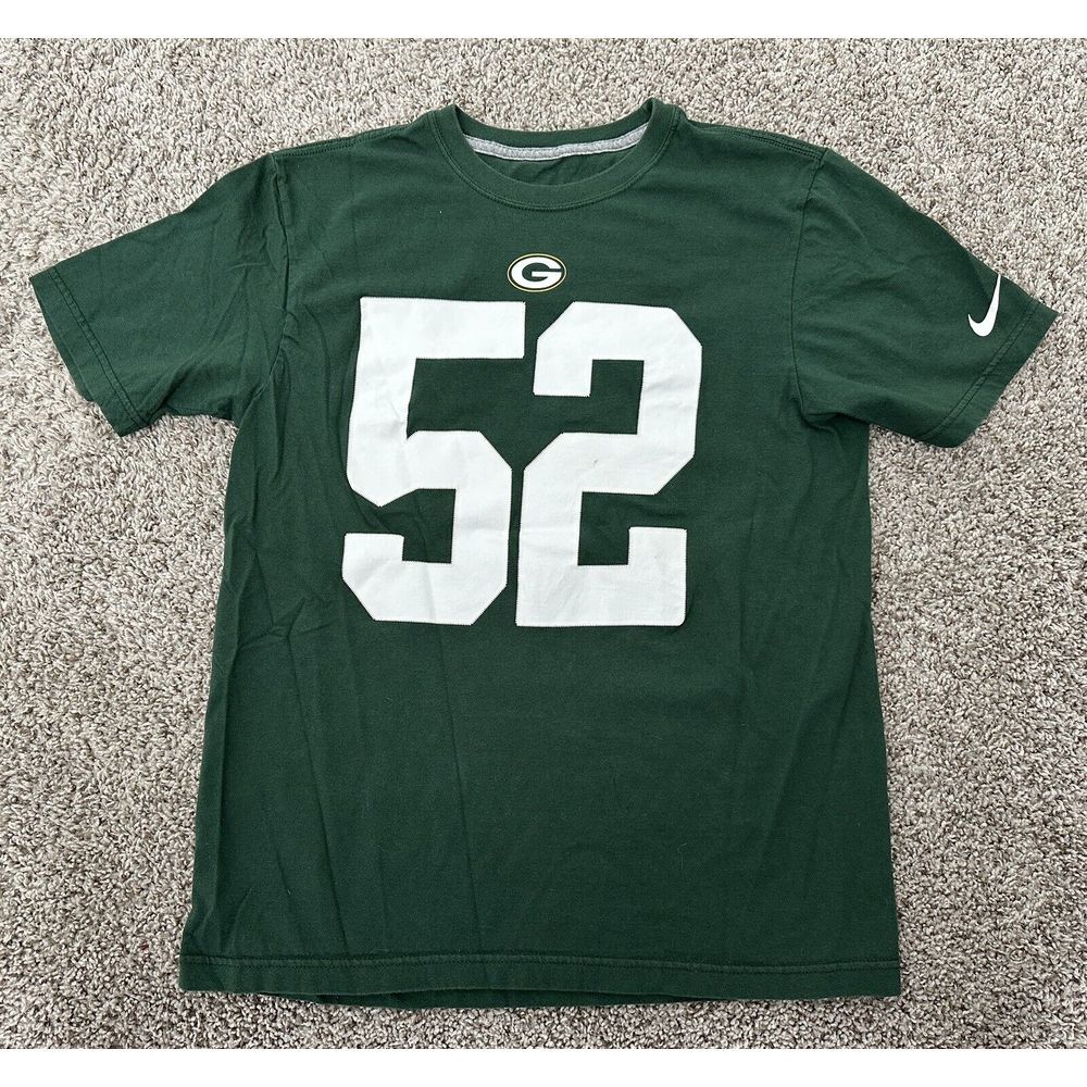 Nike Packers #52 Clay Matthews‎ Men's T-Shirt Sz Medium Green Bay NFL